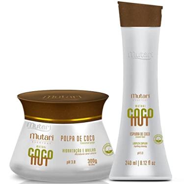 Imagem de Kit Máscara e Shampoo Polpa De Coco Coconut Hidratação Brilho Vegano