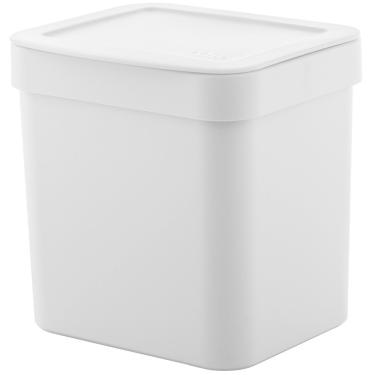 Imagem de Lixeira De Pia Trium 4,7l Casa Lixeira de Cozinha Lixeira Branca Cesto de Lixo