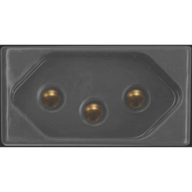 Imagem de Módulo Tomada 2P+T Tramontina 10 A 250 V Grafite Tramontina