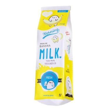 Imagem de Caixa de lápis Kawaii Milk Carton Estojo estojo estojo fofo anime estético desenho de papelaria organizador portátil com zíper materiais escolares japoneses (B)