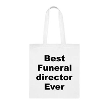Imagem de Bolsa Tote Funeral Director, Best Funeral Director Ever Bag, Presente para Diretor Funeral, Bolsa de Ombro para Diretor Funeral, Bolsas Reutilizáveis para o Diretor Funeral, Ideia