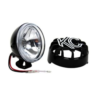 Imagem de KC HiLiTES 1490 Rally 400 10,16 cm 55W Luz de condução única com proteção de pedra ABS, preta