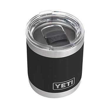 Imagem de YETI Rambler Lowball de 295 ml, isolamento a vácuo, aço inoxidável com tampa MagSlider, preto
