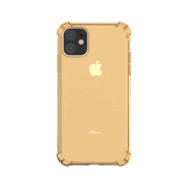 Imagem de Capa de telefone de silicone colorida fashion para iPhone 12 11 Pro Max X XR XS MAX 7 8 Plus SE 2020 12 Mini, Dourada, Para iPhone12 Pro Max