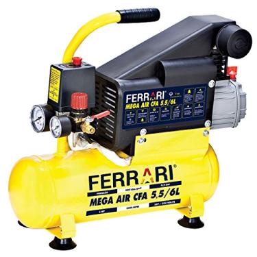 Imagem de Compressor de Ar Mega Air 1HP 5,5 PCM 6 Litros 110/220V-FERRARI-C-6L
