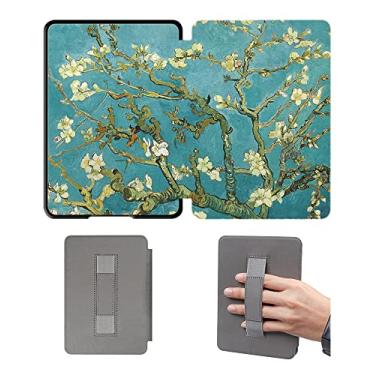Imagem de Capa com alça de mão para Kindle Paperwhite 10ª geração, modelo PQ94WIF – Capa à prova d'água com função de hibernação automática