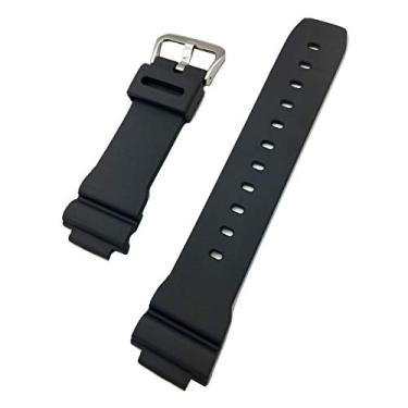 Imagem de Diamante preto | 16 mm preto G estilo choque, pulseira de relógio de material de poliuretano de borracha (PU) | pulseira de substituição confortável, suave e durável que traz nova vida a qualquer relógio (para homens e mulheres)