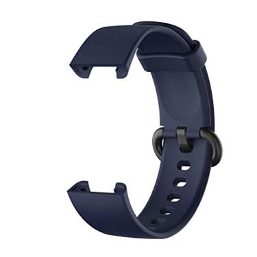 Imagem de SANTITY Pulseira de silicone para relógio inteligente compatível com Xiaomi Mi Watch Lite/Redmi Watch Lite - Pulseiras para relógio inteligente para homens e mulheres - Acessórios