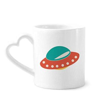 Imagem de Caneca Universe Alien Monster UFO café cerâmica copo de coração de vidro