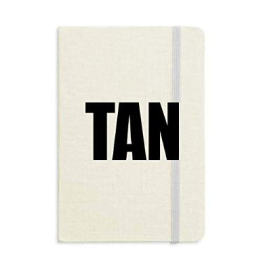 Imagem de Caderno com nome de cor marrom capa dura diário clássico presente A5