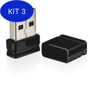 Imagem de Kit 3 Mini pen drive de 32Gb