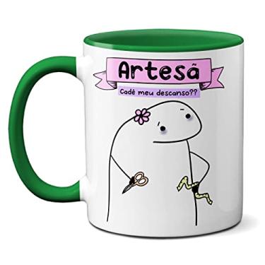 Imagem de Caneca Artesã Encaixar Só Mais Uma Encomenda Não Dou Conta (Verde)