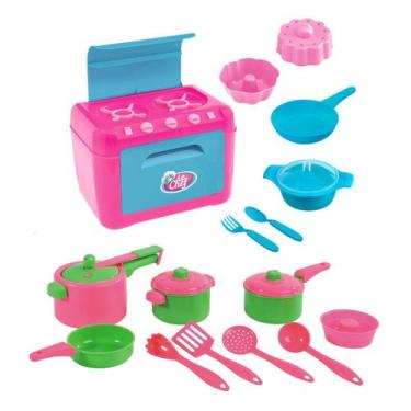 Cozinha Para Meninas com Jogo de Comidas e Acessórios - Big Star Brinquedos  - Cozinha Infantil / de Brinquedo - Magazine Luiza