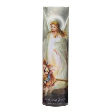 Imagem de The Saints Collection Vela de LED cintilante com temporizador automático, ideias de presente religioso para mãe, pai, irmã, irmão e amigos