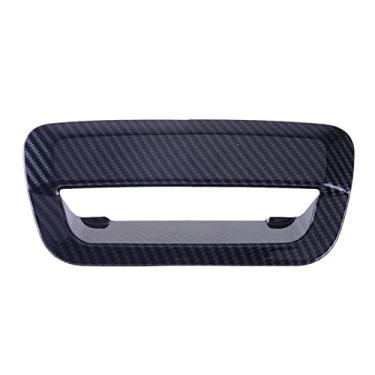 Imagem de JEZOE Porta traseira do carro maçaneta da tigela capa de plástico ABS estilo de fibra de carbono, apto para Dodge Durango SUV 2014-2019 2020 2021 2022