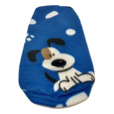 Imagem de Roupa Capa Soft Para Cachorro Azul Estampada Tamanho M - Nica Pet