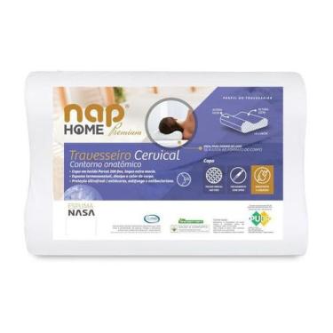 Imagem de Nap Travesseiro Cervical Nap Home Premium Ortopedico Com Capa Impermea
