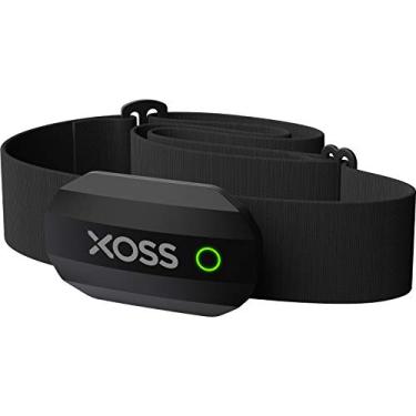 Imagem de XOSS – Pulseira de peito com monitor de frequência cardíaca, Bluetooth 4.0, frequência cardíaca sem fio, com alça no peito, acessórios saudáveis, Black Bluetooth&ant+