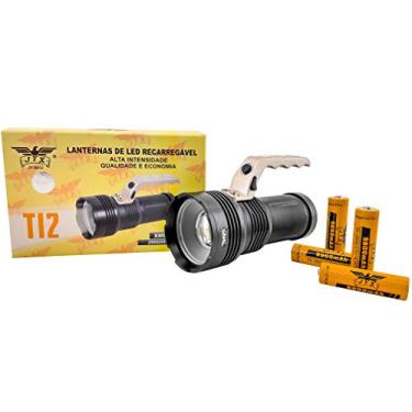Imagem de Holofote Lanterna Xml T12 Mais Forte Do Comércio 4 Baterias