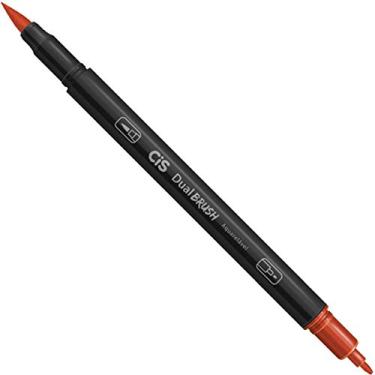 Imagem de Marcador Artístico Aquarelável Dual Brush - Vermelho - CIS - Caixa com 10 unidades CIS, Vermelho, pacote de 10