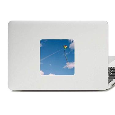 Imagem de Decalque de pipa azul céu nuvens brancas vinil paster laptop decoração PC