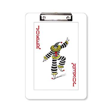 Imagem de Placa de suporte para cartão de baralho Red Coringa, pasta, bloco de notas A4