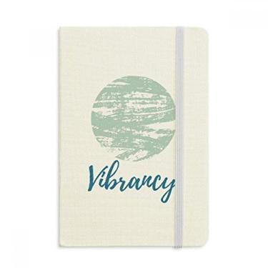 Imagem de Caderno de arte abstrata de tinta verde, capa dura de tecido, diário clássico