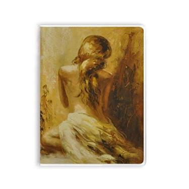 Imagem de Caderno Blonde Back Babe Girl Pretty Gal Capa de Goma Diário Capa Macia Diário