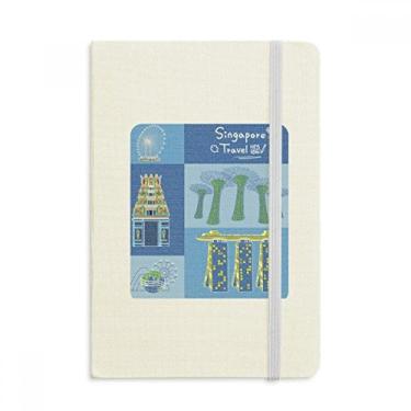 Imagem de Caderno de ponto de viagem em Singapura, capa dura oficial, diário clássico