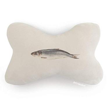 Imagem de DIYthinker Almofada de apoio de cabeça para decoração de pescoço para carro com acabamento de peixe oceano