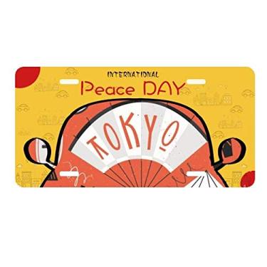 Imagem de DIYthinker Placa japonesa de sushi gueixa japonesa Tóquio para decoração de carro, dia da paz