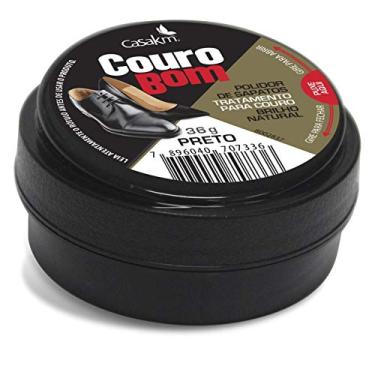 Imagem de Casa Km Polidor De Sapatos Couro Bom Crème Preto 36G
