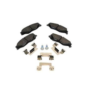 Imagem de GM Genuine Parts 171-1094 Conjunto de pastilhas de freio a disco traseiro com clipes e parafusos