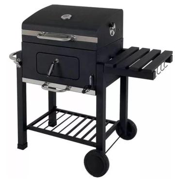 Imagem de Churrasqueira Americana Bafo Carvão Grelhas Rodas - Itapuama