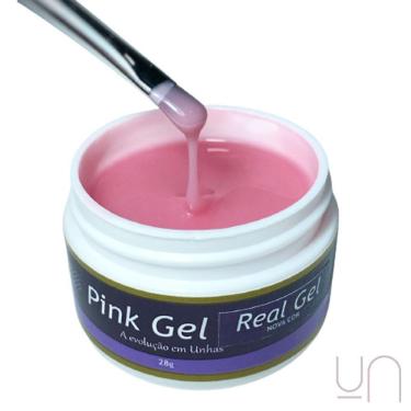 Imagem de Gel Pink Real Piu Bella 28Gr Gel Unhas