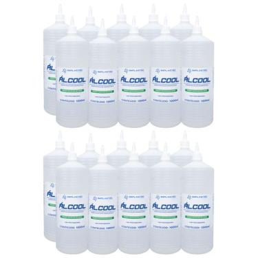 Imagem de Kit 20 Álcool Isopropilico 1L - 99,8% Pci Limpeza Eletrônica, Placas E