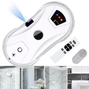 Imagem de Robô De Limpeza Automática De Janelas, Aspirador De Robô De Limpeza Inteligente, Sucção Forte De 5600pa, Para Janelas Internas/Externas/Edifícios Altos/Vidro/Azulejos