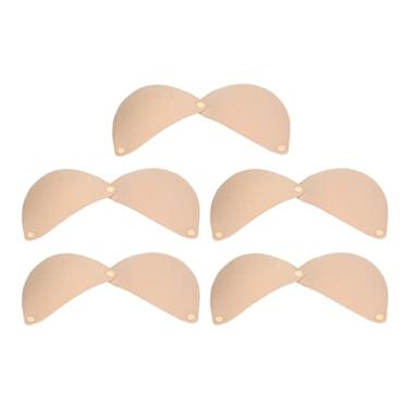 Imagem de Sutiã Adesivo Sem Costas, sutiã Adesivo de Silicone Sem Costura Respirável 3d, Elevação Lateral do Peito, Viscosidade Forte, 5 Peças para Festa (B)