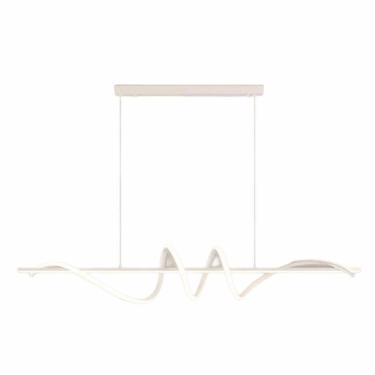 Imagem de Lustre Led Moderno 89W Branco/Preto/Dourado 1m