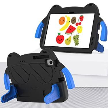 Imagem de Capa para tablet Lightweight EVA Protective Case Compatible with Samsung Galaxy Tab S6 10.5 2019 SM-T860/T865 Durable Shockproof Cover for Kids - Cute and Safe Tablet Shell (Size : Black+blue)