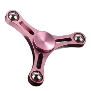 Imagem de Hand Spinner Giratório Metal Hélice Rosa