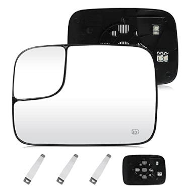 Imagem de Espelho retrovisor do lado esquerdo do motorista, vidro convexo aquecido com suporte traseiro adequado para Dodge Ram 1500 2500 3500 2000, substituição para 5161011AA 5191035AA CH13241211 (não serve para caminhonete)