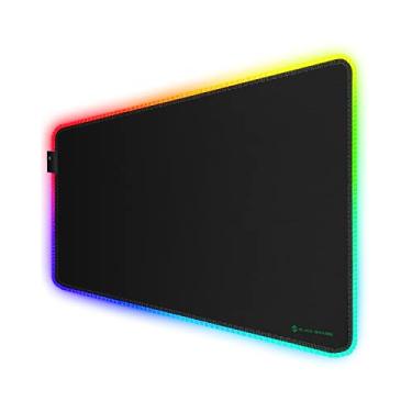 Imagem de Black Shark Mouse pad RGB para jogos de 89,9 cm × 40,0 cm grande estendido XL Mousepad com superfície lisa e 11 efeitos de iluminação, tapete de mesa com bordas costuradas antidesfiamento e base de borracha antiderrapante, Manta P7