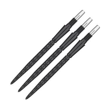 Imagem de TARGET Dardos Swiss Point Storm Diamond Dart Points (conjunto de 3 pontas) 35 mm Preto SP – Mudança de ponta de dardo, acessórios profissionais de dardos