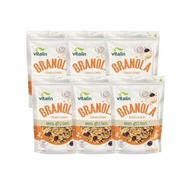 Imagem de Kit 6X: Granola Tradicional Sem Glúten Vitalin 200g