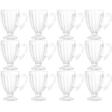 Imagem de Conjunto 12 Xícaras de Café 100ml Cristal Imperial Lyor Taças para Cafézinho Padaria Casa