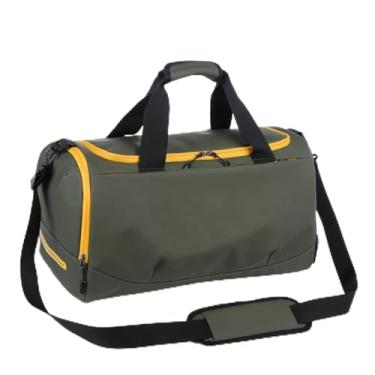 Imagem de Bolsa de viagem grande para homens e Wowen Weekend Sports Gym Bag, Verde militar, Mala de mão transversal unissex