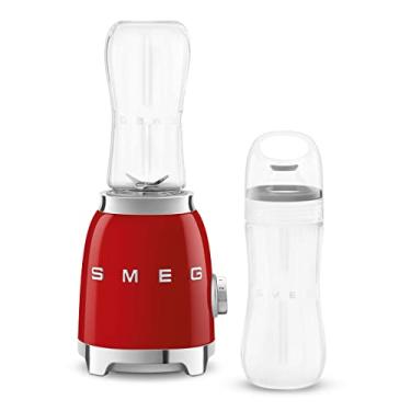 Imagem de SMEG Liquidificador pessoal retrô com 2 frascos PBF01RDUS, vermelho, médio