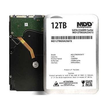 Imagem de MDD Disco rígido interno para desktop 12TB 7200RPM SATA 6Gb/s 256MB Cache 3,5" MD12TBGSA25672