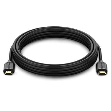 Imagem de Fosmon Cabo HDMI 4K 10FT/3M, cabo HDMI 2.0 4K@60Hz/2160p suporta 18Gbps, HDCP, 3D, ARC, Dolby TrueHD, 30AWG, compatível com TV UHD, monitor de PC, console, PS4, PS5, Xbox 360/One/X/S, Nintendo Switch